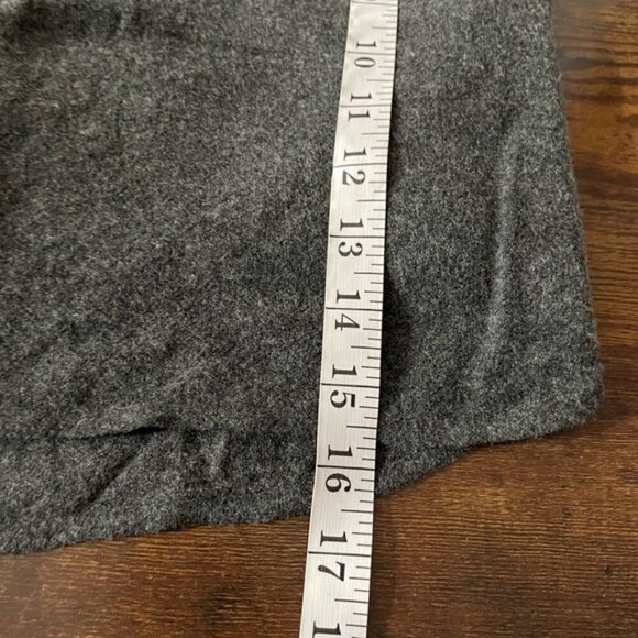 Madewell wool blend grey Shirttail Mini Skirt size 8 academia preppy fall winter - Picture 12 of 13